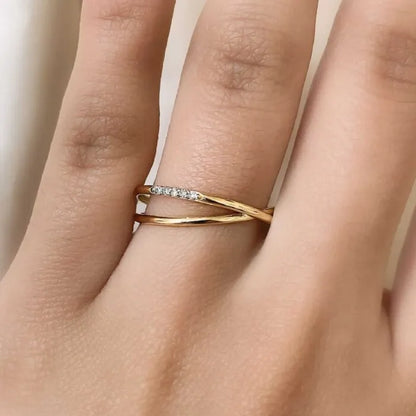 Anel Cignus em Ouro Amarelo 18K-750 Coleção Caminho