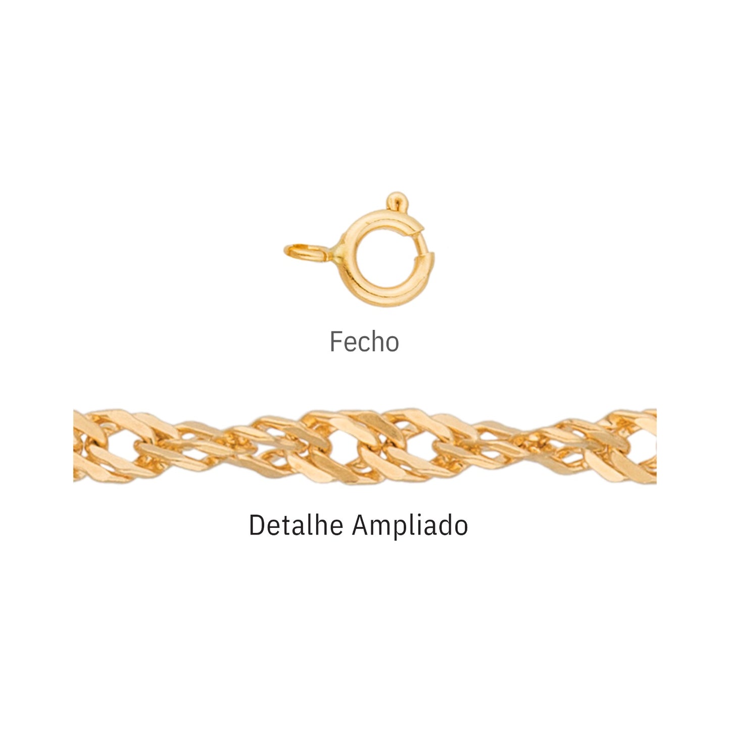 Corrente em ouro amarelo 18K-750