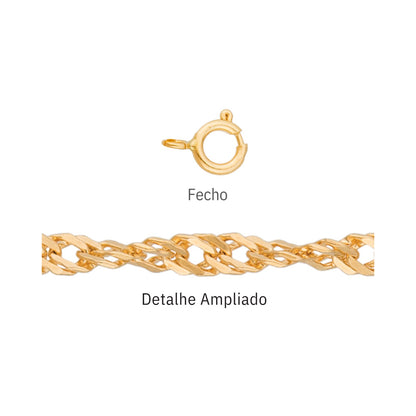 Corrente em ouro amarelo 18K-750