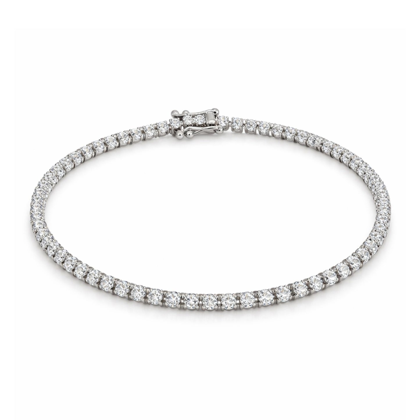 Pulseira Riviera em Ouro Branco 18K-750