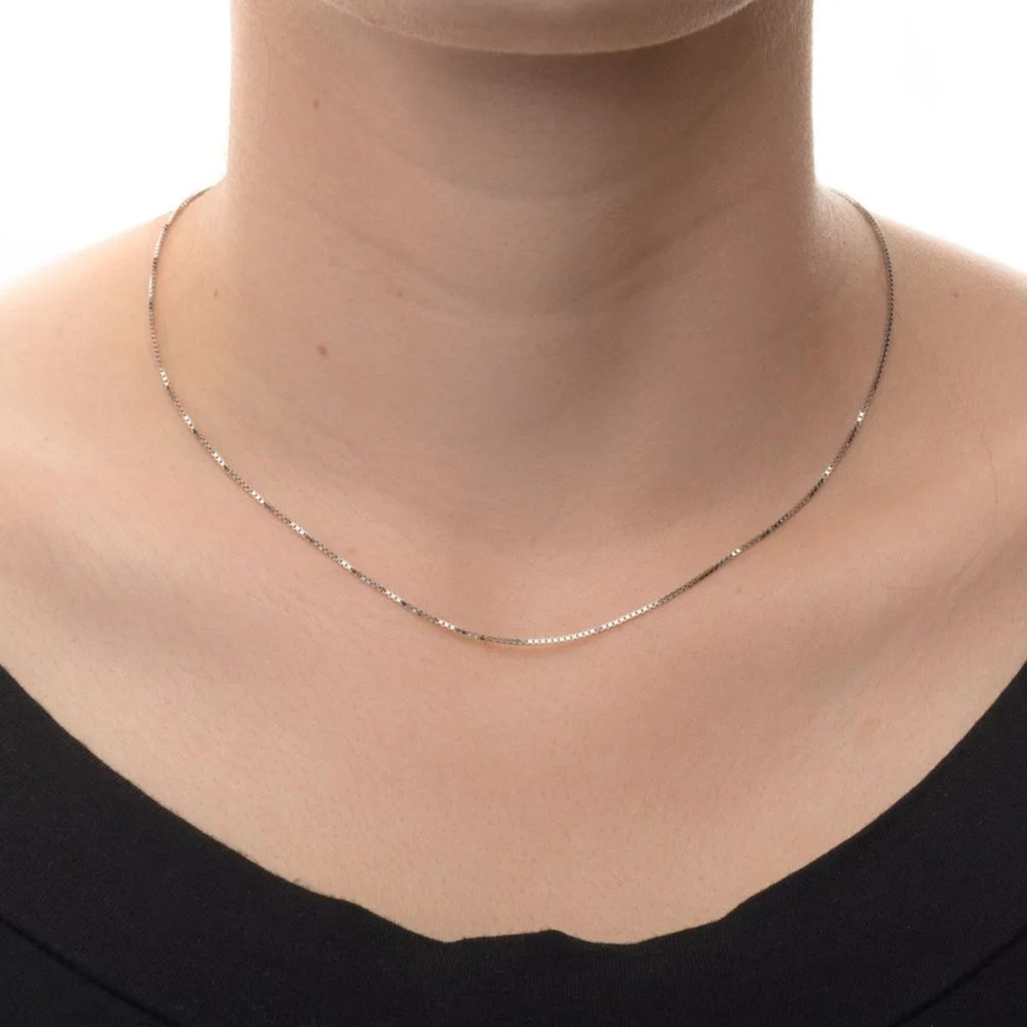 Corrente Veneziana VEC30 em Ouro Branco 18K-750