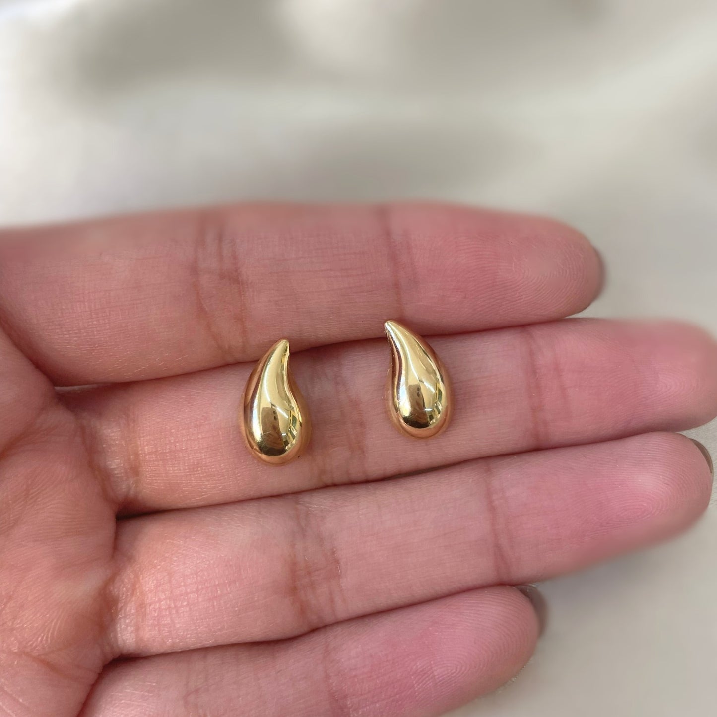 Brinco Gota Soft Drip em Ouro Amarelo 18K-750