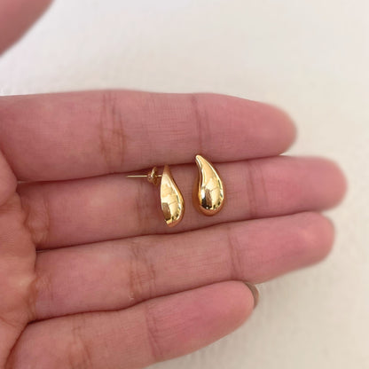 Brinco Gota Soft Drip em Ouro Amarelo 18K-750