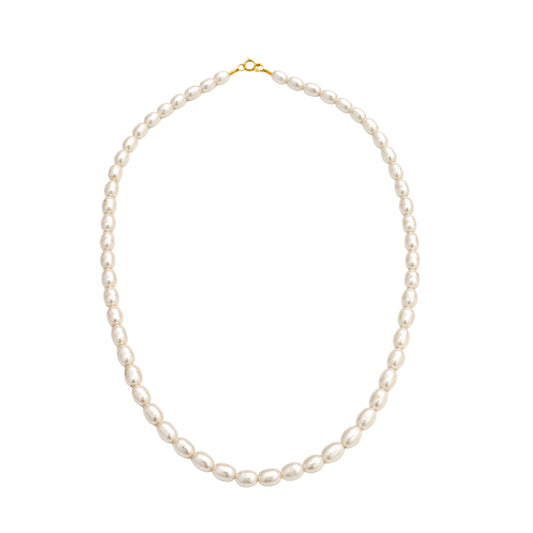 Gargantilha de Pérolas Barrocas em Ouro Amarelo 18k