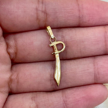 Pingente Espada de Ogum em Ouro Amarelo 18K-750