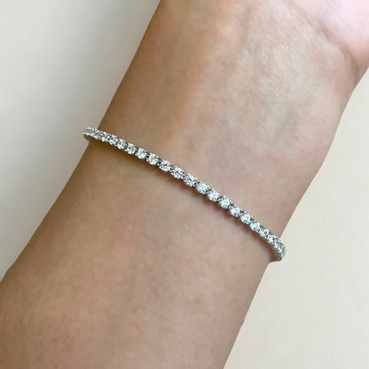 Pulseira Riviera em Ouro Branco 18K-750