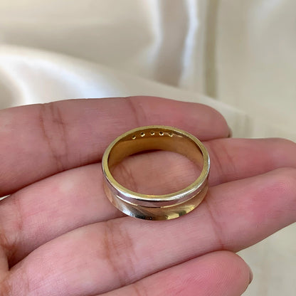 Aliança Destiny em Ouro 18k - 750 com 5 brilhantes