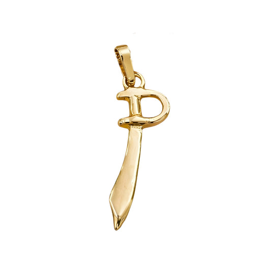 Pingente Espada de Ogum em Ouro Amarelo 18K-750