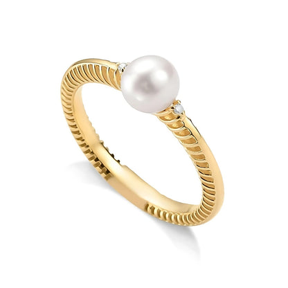 Anel Ouro Amarelo 18K - Coleção Classis MAN3456