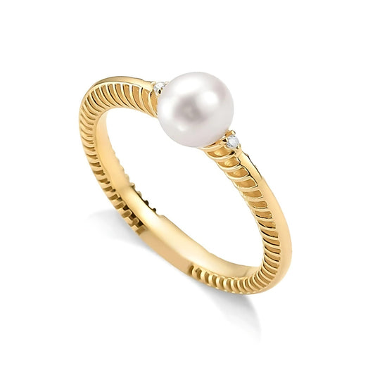 Anel Ouro Amarelo 18K - Coleção Classis MAN3456