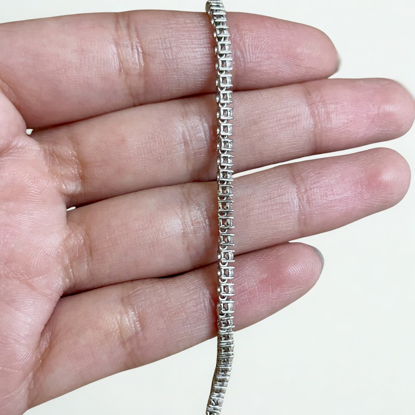 Pulseira Riviera em Ouro Branco 18K-750