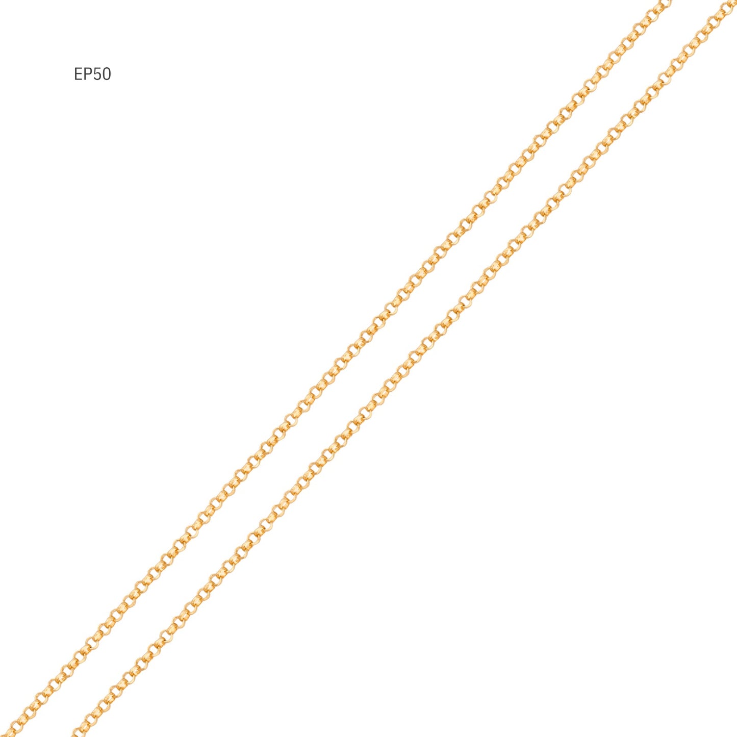 Corrente Elo Português EP50 em Ouro Amarelo 18K, 45cm