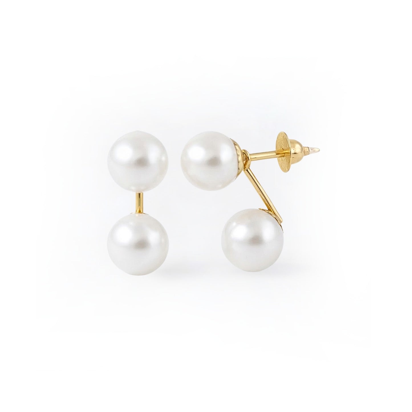 Brinco Grace Kelly em Ouro Amarelo 18k, com Pérolas