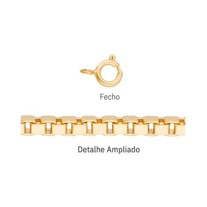 Corrente Veneziana VEC25 em Ouro Amarelo 18K-750