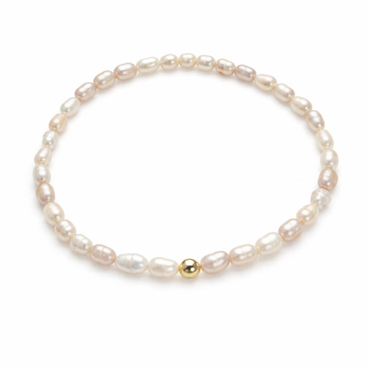 Pulseira com Pérolas Barrocas em Ouro 18K-750