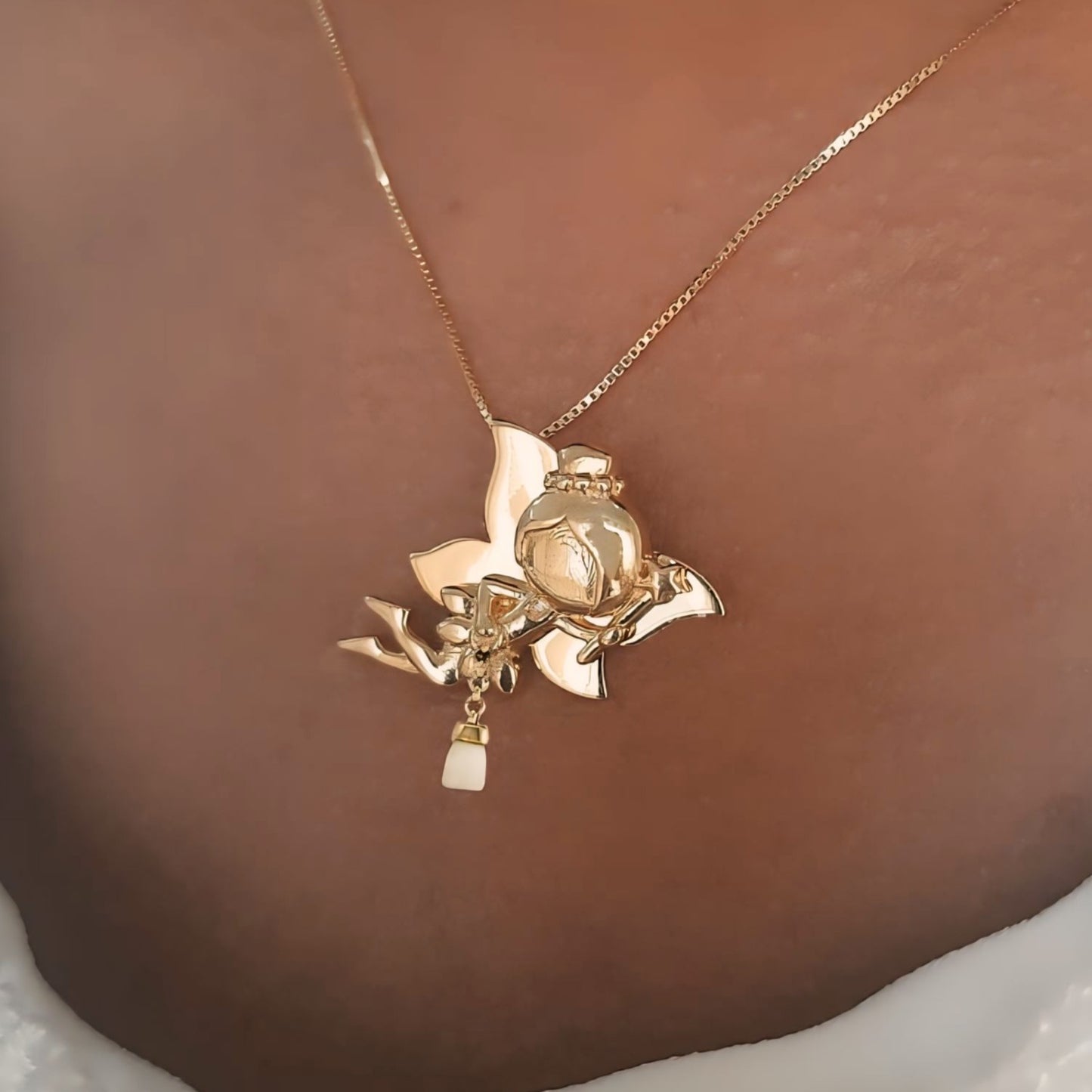 Pingente Fada do Dente em Ouro Amarelo 18k