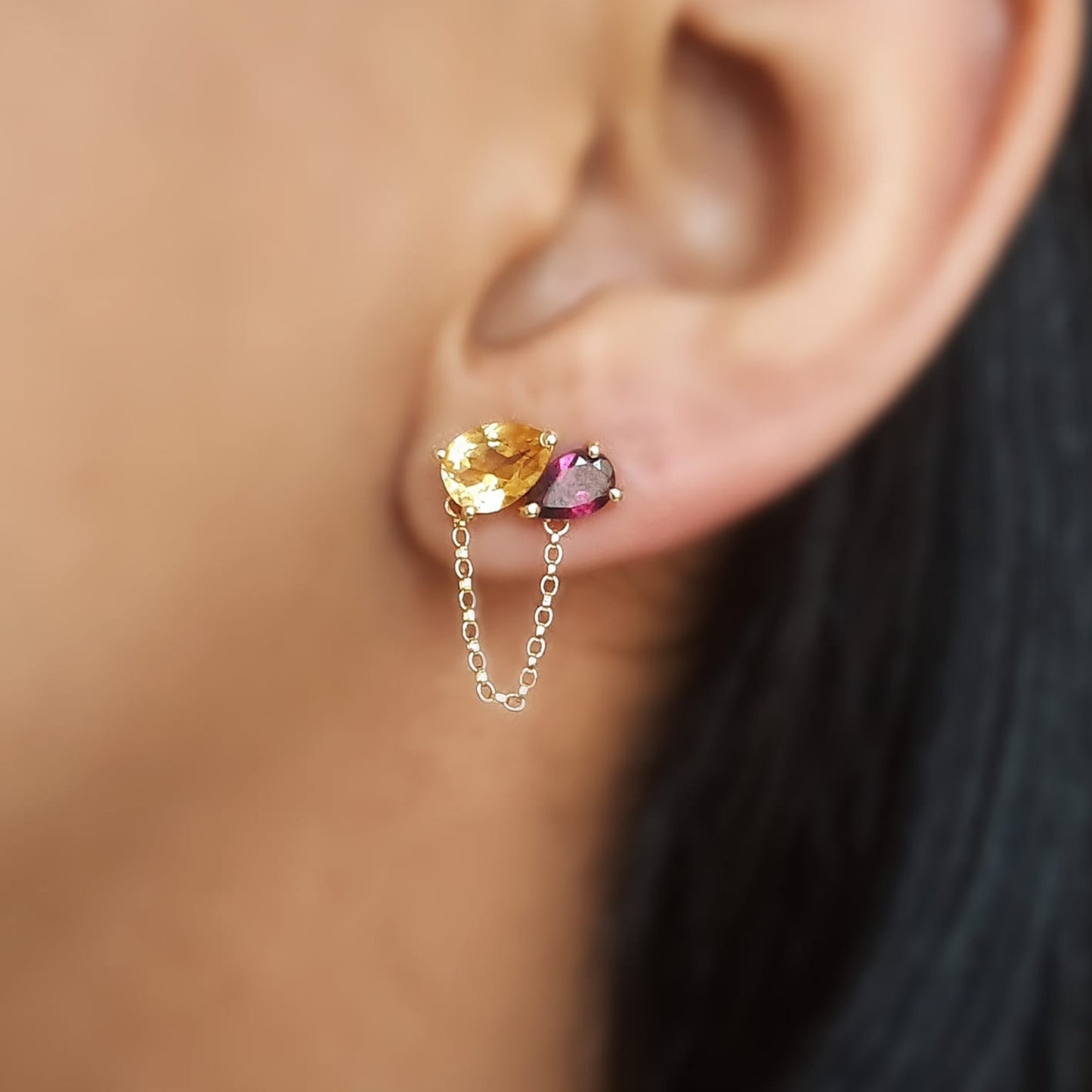 Brinco Ouro Amarelo 18K - Coleção Vivaz MBR3675