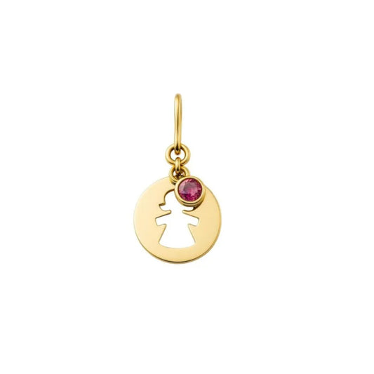 Pingente em Ouro 18K Medalha Menina